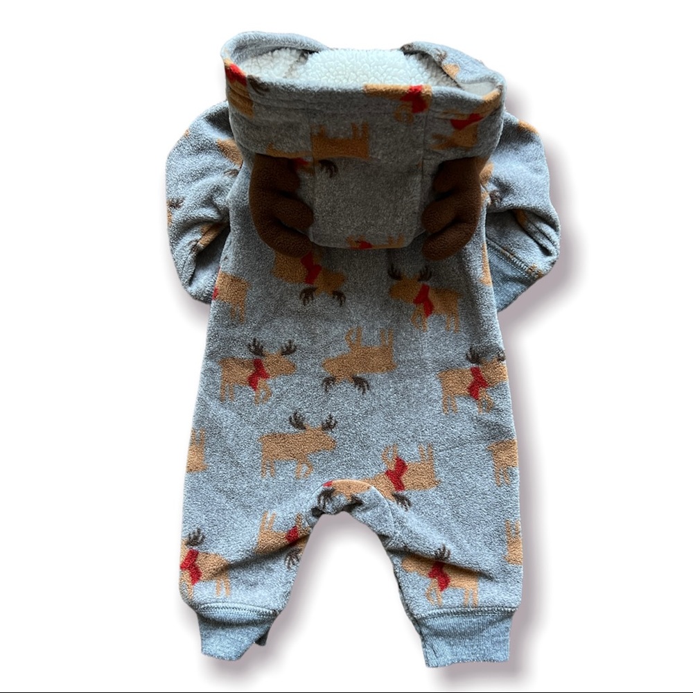 Rain deer fleece romper - Picture 2 of 3
